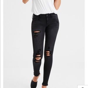 American Eagle Low Rise Black Jegging